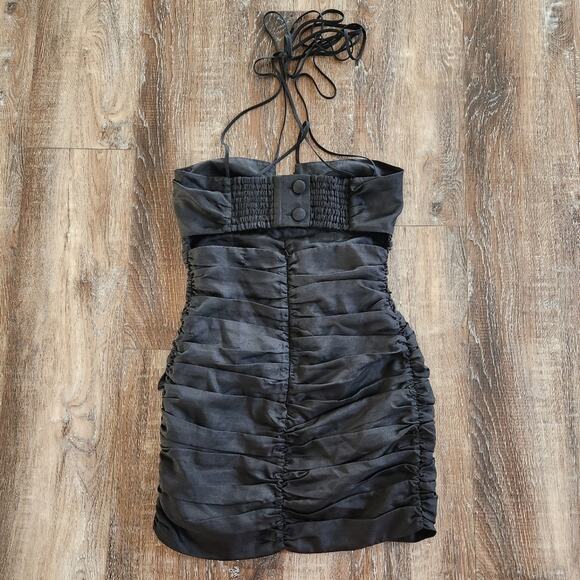 Marianna Senchina Rosemary Dress Black Small Sleeveless *Missing Neck Tie* - Picture 6 of 11
